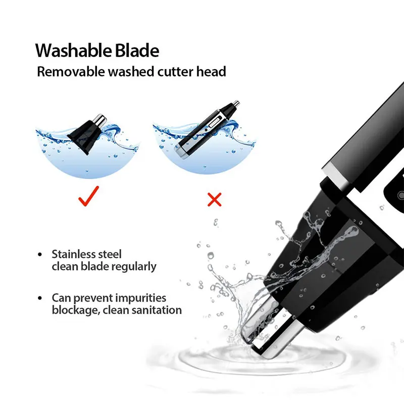 Cortadora de pelo Kemei eléctr - Men'S Grooming Nose Hair Trimmer reseña y precio
