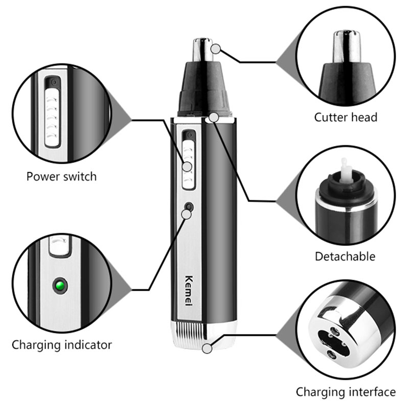 Keme-recortador de pelo de nar - Men'S Grooming Nose Hair Trimmer reseña y precio