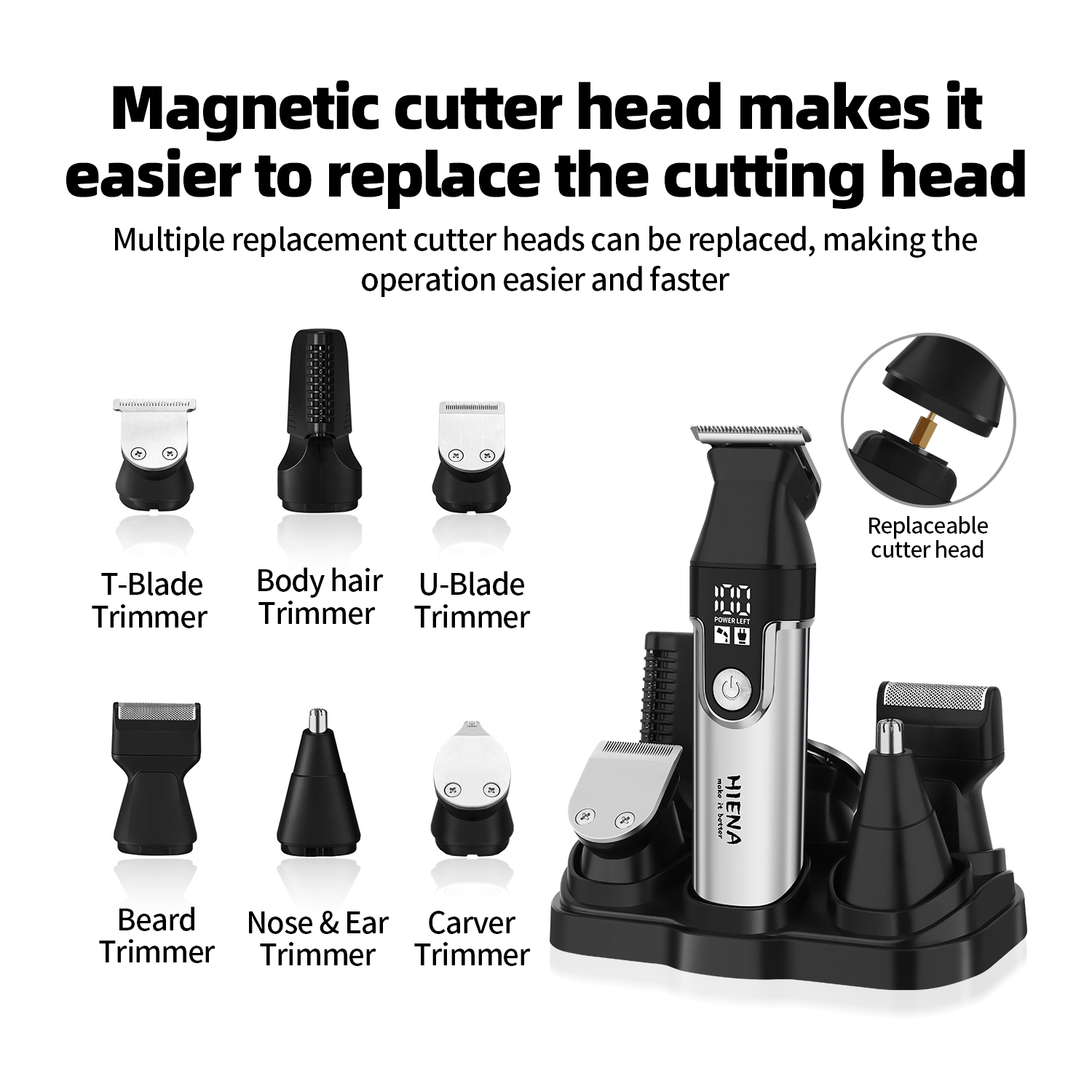 HIENA Set Profesional Multifun - Men'S Grooming Nose Hair Trimmer reseña y precio